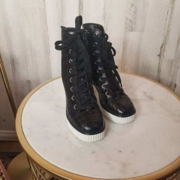 Giuseppe ZanottiNIDIR 50 DONNA WOMENS CASUAL BRAKY PRINT LACE-UP BOOT - Picture 5 of 5